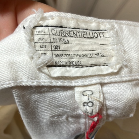 Current Elliott the boyfriend Jean white NWT 28 - Picture 10 of 10